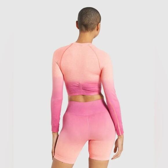 Gymshark Long Sleeve Top Seamless Adapt Ombré  SZ S* - Picture 5 of 10